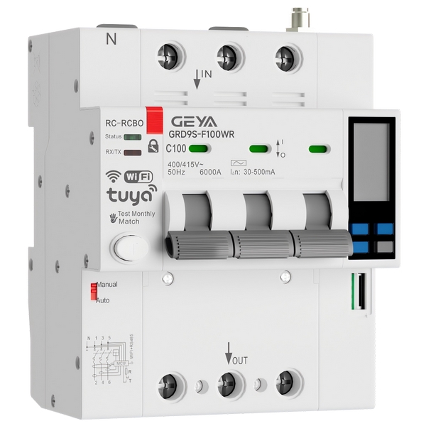GRD9S-F100WR带显示漏电保护型智能小型断路器
